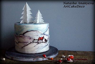 Winter in County Wicklow  - Cake by Natasha Ananyeva (CakeVirtuoso Studio)