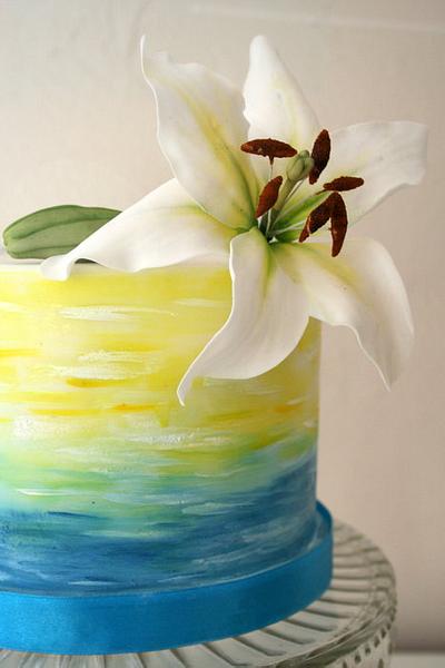 Lilly on the beach - Cake by Alison Lee