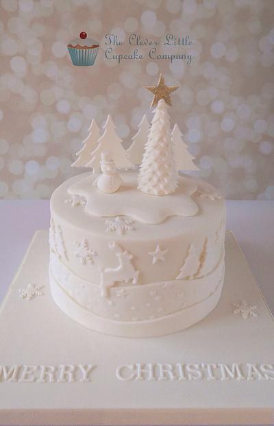 Tonal Christmas Cake - Cake by Amanda’s Little Cake Boutique