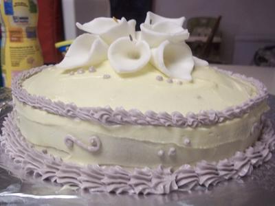 purple calla lily - Cake by cakes by khandra