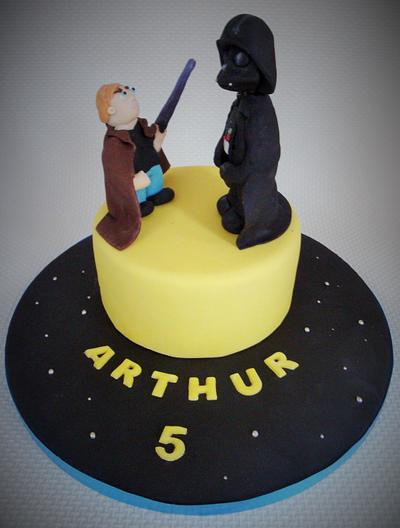 Darth Vader and Arthur - Cake by Candy's Cupcakes