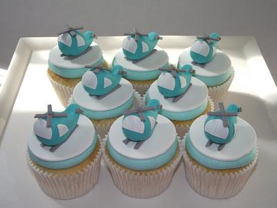 Helicopter Cupcakes - Cake by Alison