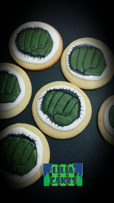 Hulk Cookies - Cake by LiliaCakes