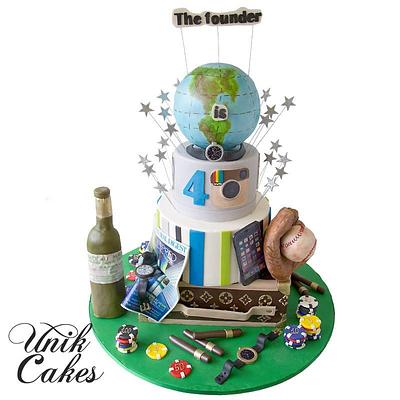 40th Birthday cake for a guy - Cake by Masha Lipkovsky