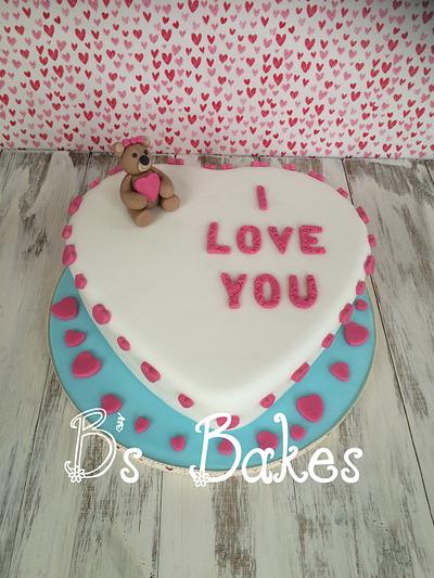 Valentine's cake!  - Cake by B's Bakes 