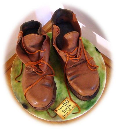 Mountaineering Boots for Simon - Cake by Fifi's Cakes