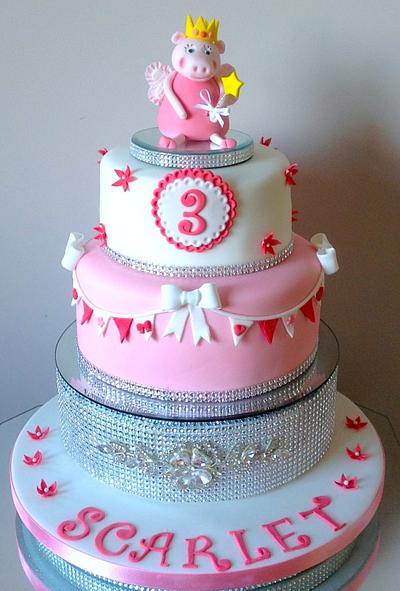 Princess Peppa  - Cake by Alison's Bespoke Cakes