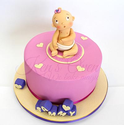 Cute Baby Shower Cake - Cake by Kendari Gordon