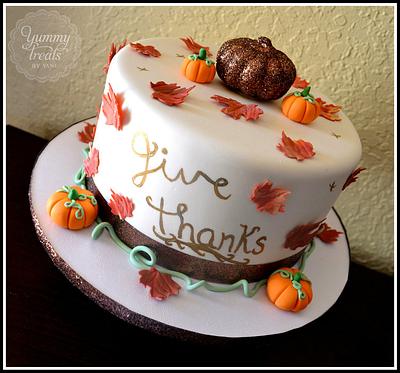Thanksgiving Cake! - Cake by YummyTreatsbyYane
