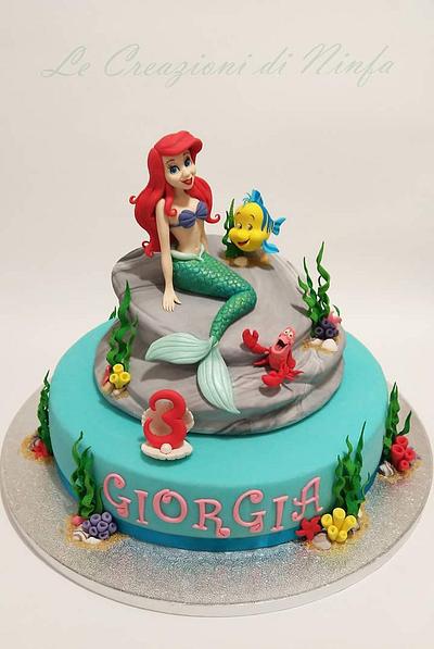 Ariel, la sirenetta...scultura in pasta di zucchero - Cake by Ninfa Tripudio
