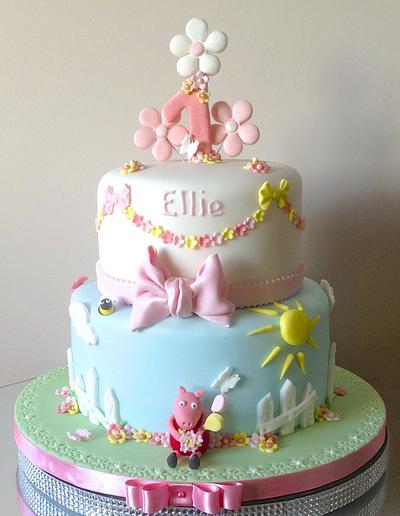 Peppa Pig - Cake by Alison's Bespoke Cakes