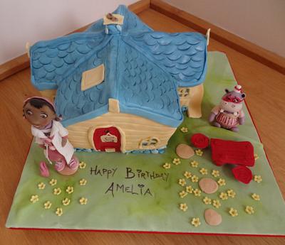Doc McStuffins, Hallie Hippo and Surgery Chocolate Cake - Cake by Fifi's Cakes