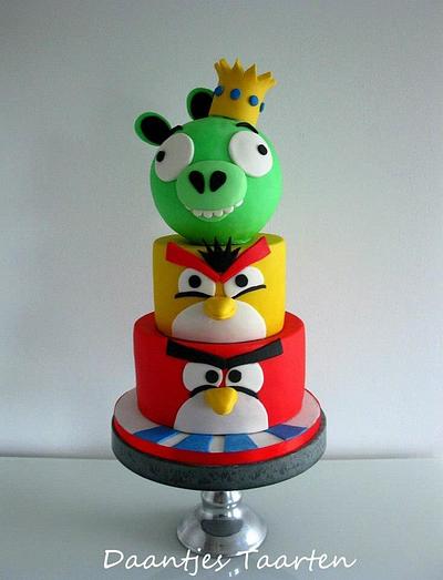 Angry birds - Cake by Daantje