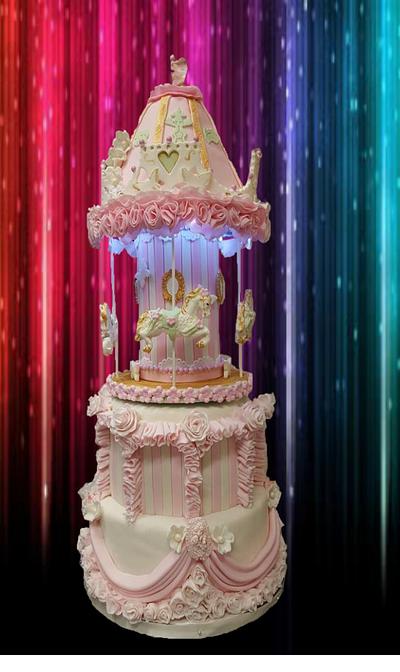 Merry-Go-Round Cake - Cake by Wendy Lynne Begy