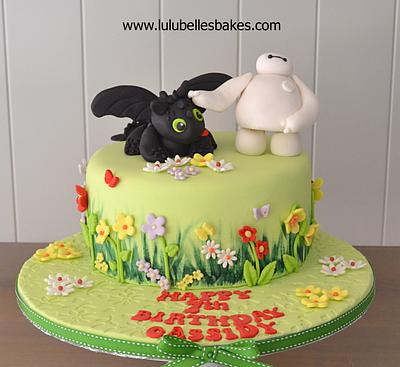 Toothless meets Baymax - Cake by Lulubelle's Bakes