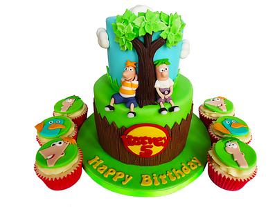 Phineas and Ferb cake - Cake by Vanilla Iced 