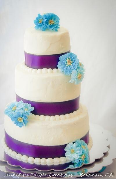 Wedding Cake - Cake by Jennifer's Edible Creations
