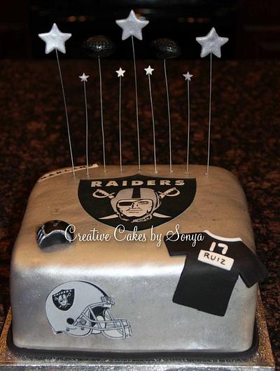 Oakland Raiders Birthday Cake - Cake by Sonya