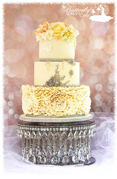 Ben and Nicola's Wedding Cake  - Cake by Julie