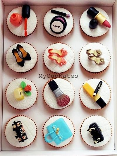 Makeup Cupcakes - Cake by Kate Kim