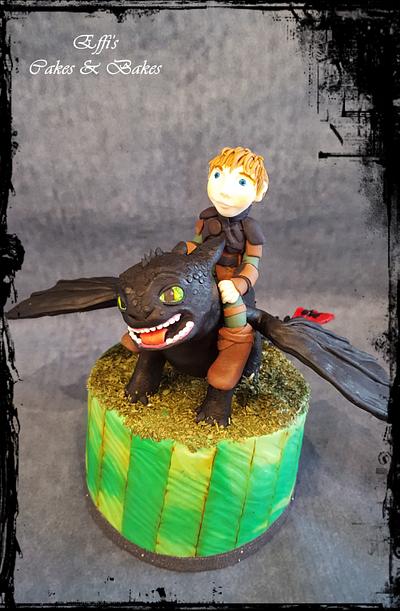 Toothless  - Cake by Effi's Cakes & Bakes 
