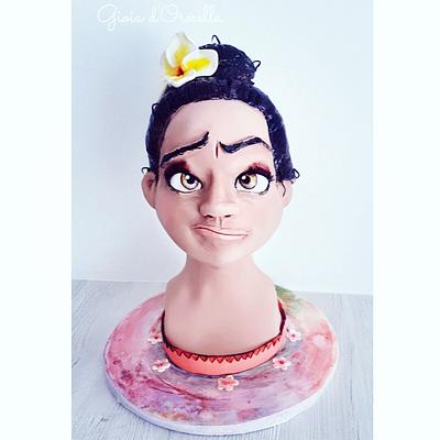 🌸 Moana bust cake 🌸 - Cake by Ornella Marchal 
