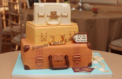 Honeymoon Suitcases - Cake by JeannettesGreatCakes