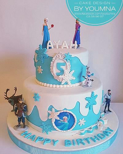 Frozen  - Cake by Cake design by youmna 