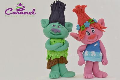 Trolls Cake Toppers - Cake by Caramel Doha