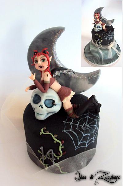My dark Halloween Fairy - Cake by Olma Iacono