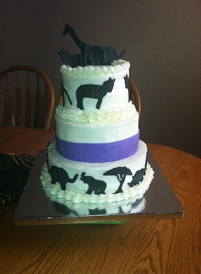 Zoo bridal shower cake  - Cake by Miranda Murphy 