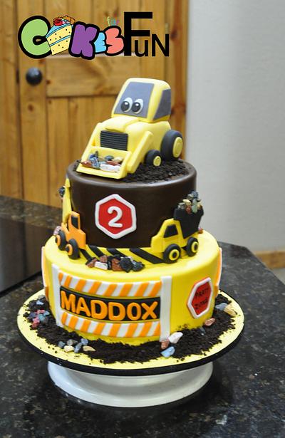 Construction Cake With Bulldozer - Cake by Cakes For Fun