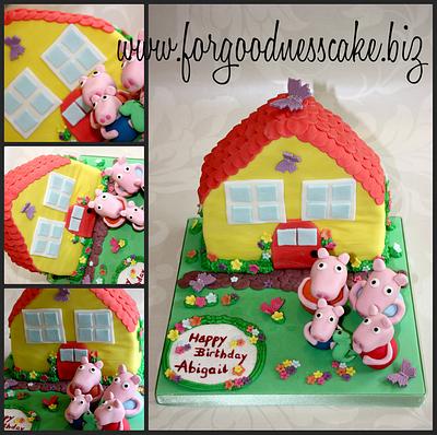 Peppa Pig's House - Cake by Forgoodnesscake