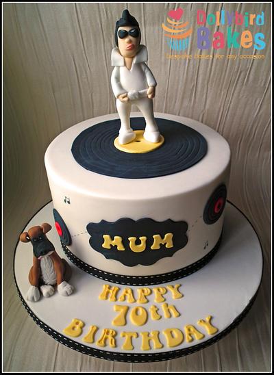 Elvis & the hound dog!! - Cake by Dollybird Bakes