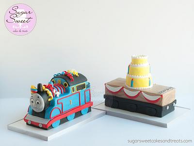 Thomas with Birthday Trailer Cake - Cake by Angela, SugarSweetCakes&Treats