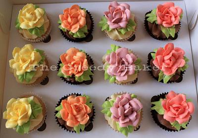 Buttercream Rose Cupcakes - Cake by Kate
