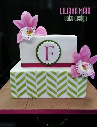 Orchids - Cake by Liliana Maia Cake Design