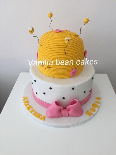 Beehivechristening cake - Cake by Vanilla bean cakes Cyprus