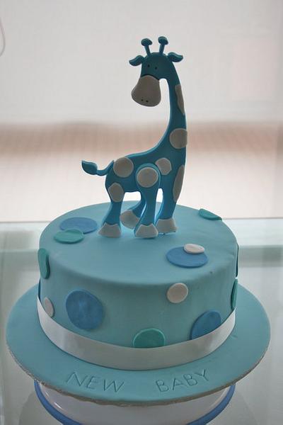 Giraffe Baby Shower - Cake by Sweet Tooth Cakes