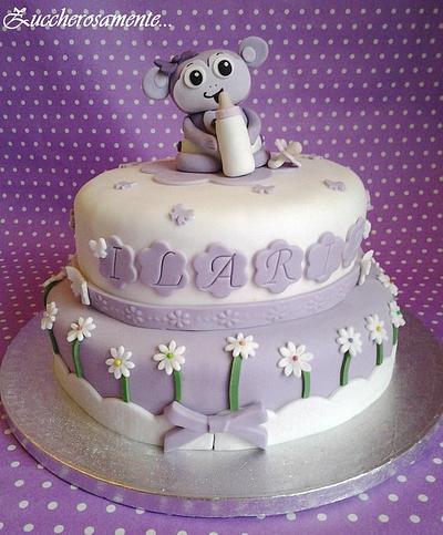 Monkey Baptism cake - Cake by Silvia Tartari