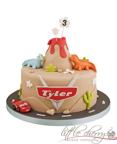Cars and Dino Cake - Cake by Little Cherry