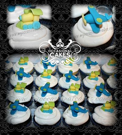Planes, Trains & Baby Feet - Cake by Occasional Cakes