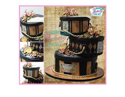 vintage hat box birthday cake - Cake by MsTreatz