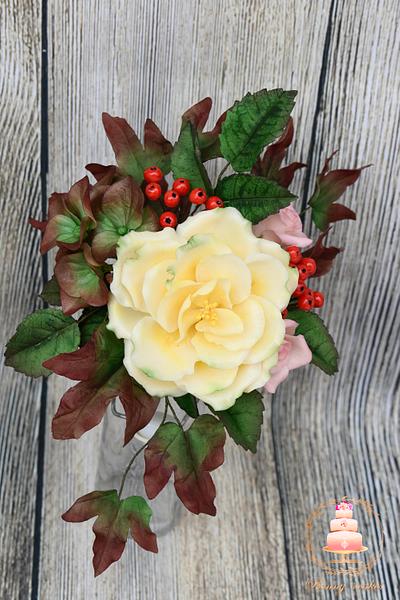 Christmas flowers - Cake by Benny's cakes
