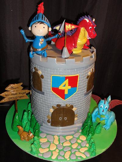 Mike the Knight Cake  - Cake by Melissa G