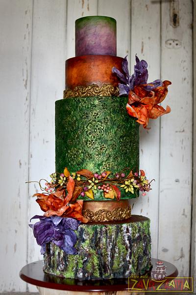 Wedding Cakes Inspired By Fashion A Worldwide Collaboration - Cake by Nasa Mala Zavrzlama