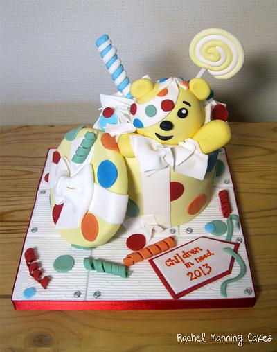 Children in Need Pudsey Bear cake - Cake by Rachel Manning Cakes
