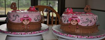 Twin Cowgirls - Cake by Mary
