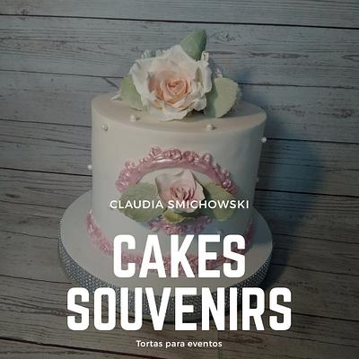 Torta con rosas - Cake by Claudia Smichowski