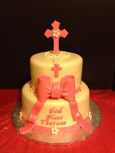 Tiered Communion Cake - Cake by Tracy's Custom Cakery LLC